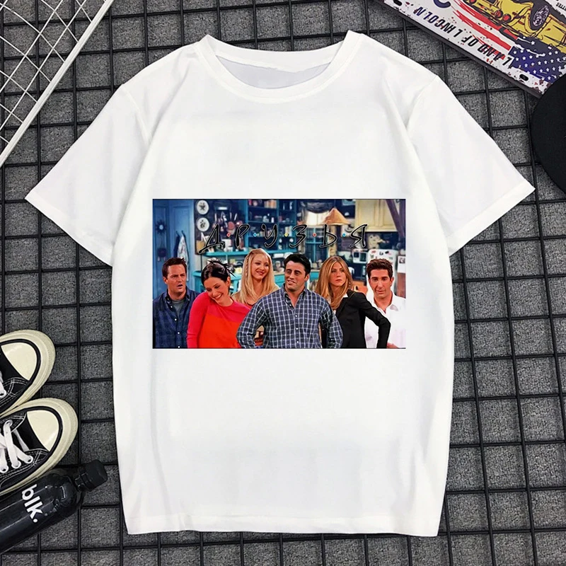 4117 Новинка, модная женская одежда Kawaii, футболка для друзей, Camiseta Mujer, Повседневная Уличная одежда Harajuku, тренировочный костюм, винтажная женская рубашка - Цвет: 4117