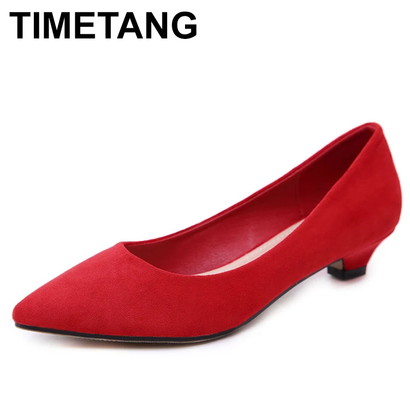 TIMETANG 2021 Pointy Toe Shoes for Women Comfort Work Pumps OL Square