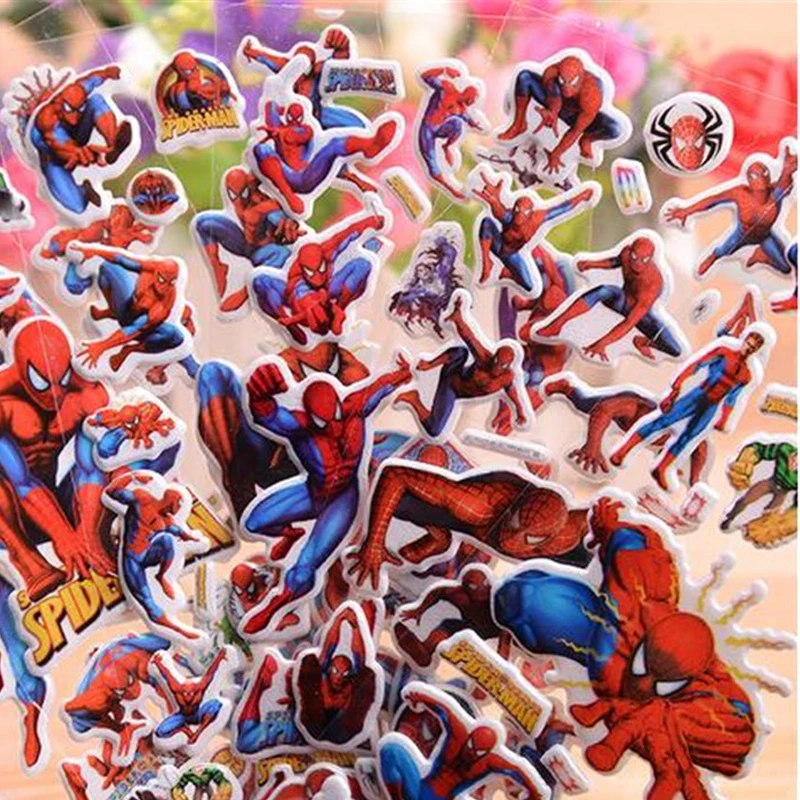 3d герой Человек-паук наклейки на стену для детской комнаты Пузырьковые наклейки для детской спальни наклейки для детской комнаты для мальчика комнаты
