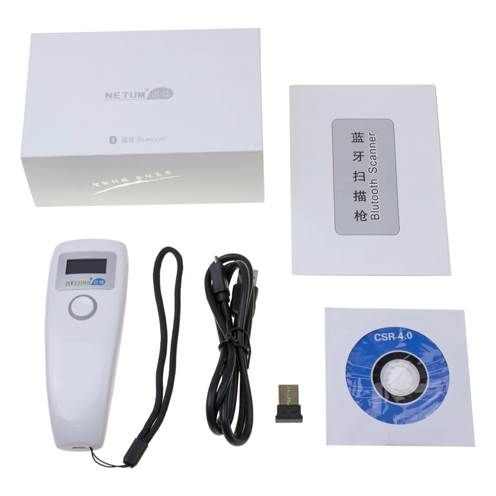 Leitor de Código de Barras sem Fio do Laser do Varredor do Código de Barras com Receptor de Usb para a Posição e o Inventário Código Barras com Receptor Usb para a Netum Nt-2028 do de 14 NT-2028 leitor de código de barras sem