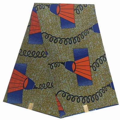 Африканская ткань Анкара Африканский Воск Печать Ткань для платьев Анкара ткань настоящая парафинированная ткань с Африканским принтом ткань - Цвет: TJ750803C13