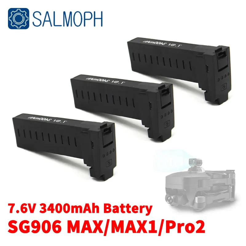 ZLL SG906 MAX Drone Battery Original 7.4V 3400mAh Battery for SG906 Pro 2 Camera Drone Lipo Accessories SG906max rc drone battery rc battery drone battery rechargeable li ion battery