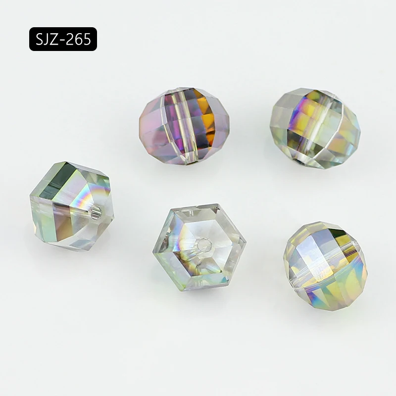 Top Quality 12mm Austrian Beads AB color plating Loose bead bracelet Jewelry Making Accessories DIY - Цвет: SJZ 265 12MM