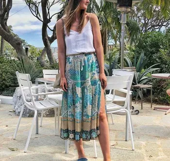 

Summer fashion casual print skirt