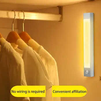 

Easy Install Wardrobe USB Rechargeable Stairway With Remote Controller Wireless Infrared Sensor LED Closet Light Aluminium Alloy