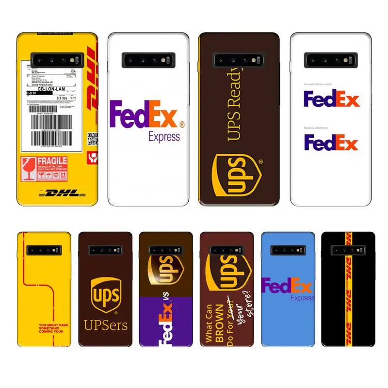 Креативный чехол с логотипом DHL оболочка чехлы для samsung galaxy A10 A20 A30S A40 A50 A51 A70 A71 note 8 9