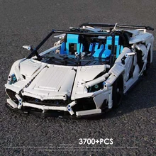 MOC 3700pcs High-Tech Supper Sports Racing Car Aventador Technology Creator Model Building Blocks Bricks Toys For kids toys