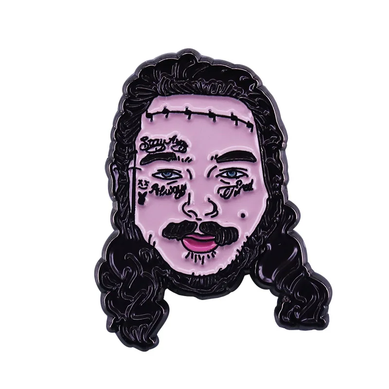 Брошь Post Malone значок Остин и Ричард американского музыкального художника
