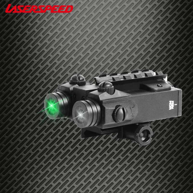 

Hunting airsoft rifle real gun military laser pointer scope combo dual beam green/red laser and IR laser sight for AR15 AK47