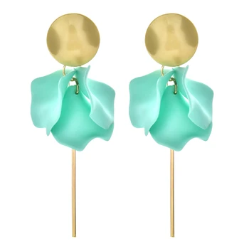 ZMZY Fashion Handmade Bohemia Boho Earrings Long Hanging Earrings Female Resin Flower Wedding Earings Party Jewelry Gift