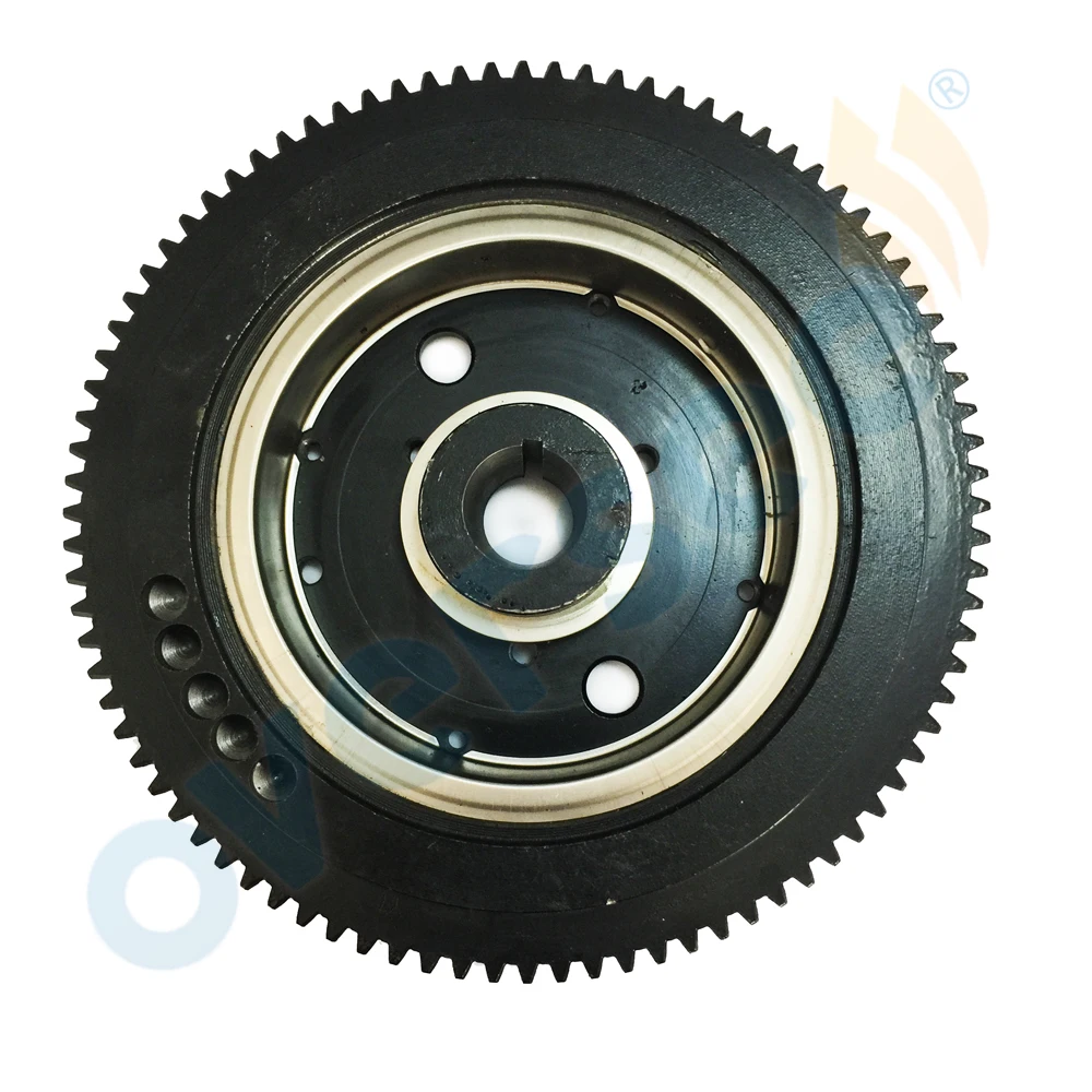 66T-85550 Electrical Start Flywheel For Yamaha Outboard Motor 2T E40X 40XMH Rator ParsunHideaSEAPROHDX etc.66T-85550-10