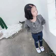 Детская одежда для мужчин и женщин; детские джинсы с дырками в Корейском стиле; сезон весна-осень детские брюки