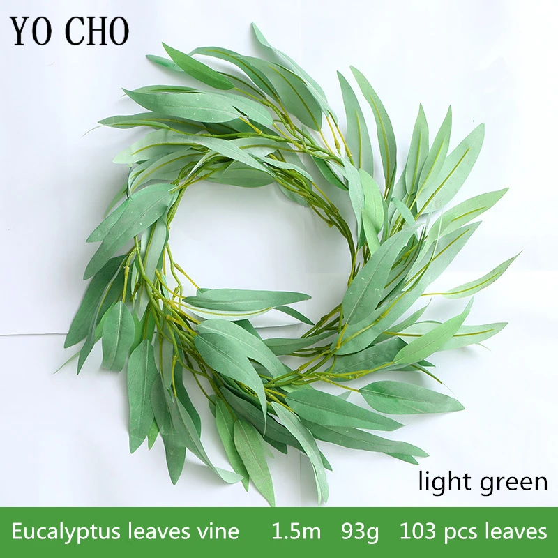 18253-1.5m-a-gray green 1.5m桉树叶藤条灰绿