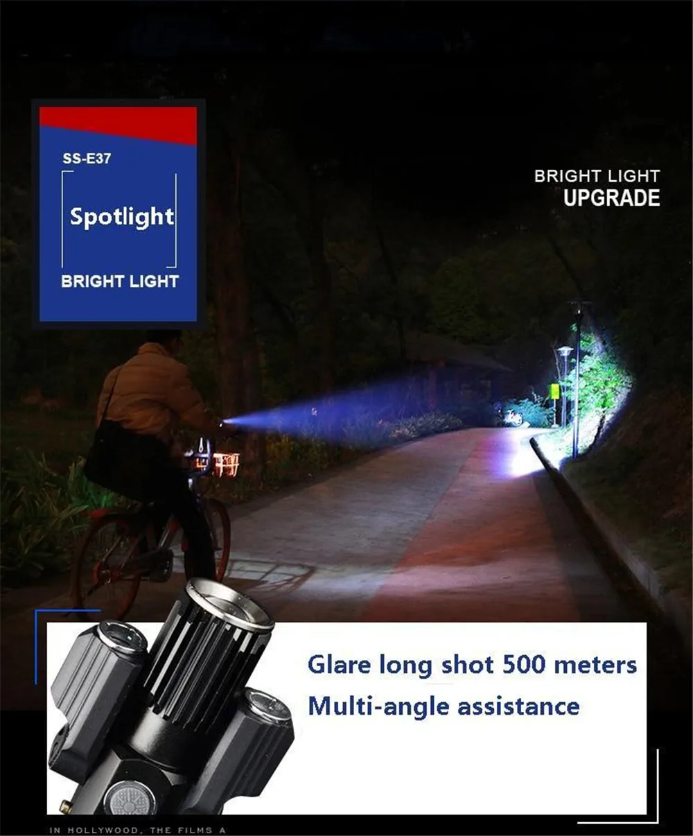 3xT6 светодиодный регулируемый угол передних велосипедных огней MTB велосипед фара фонарик USB зарядка велосипедная лампа