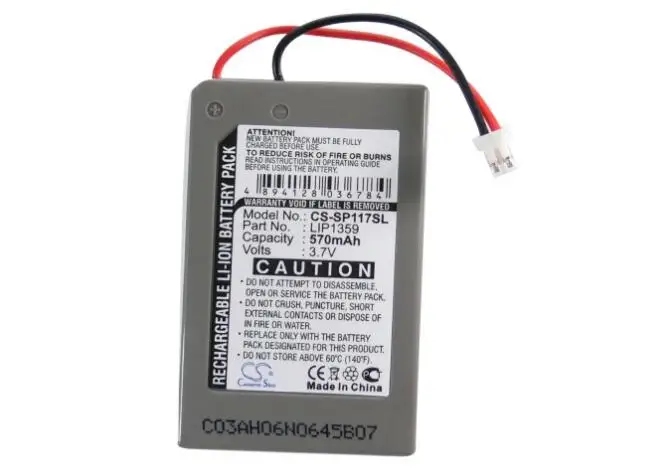 Аккумулятор cameron sino 570 мАч для SONY CECHZC2E Dualshock 3 беспроводной контроллер LIP1359 игр PSP NDS