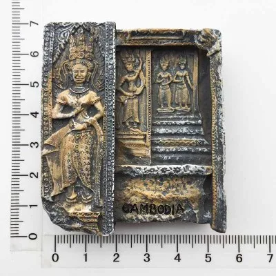 4 Камбоджа Ангкор Wat смолы холодильник магнитная наклейка сувенир подарок путешествия живописный магнит на холодильник DIY кухонное украшение для дома - Цвет: 4