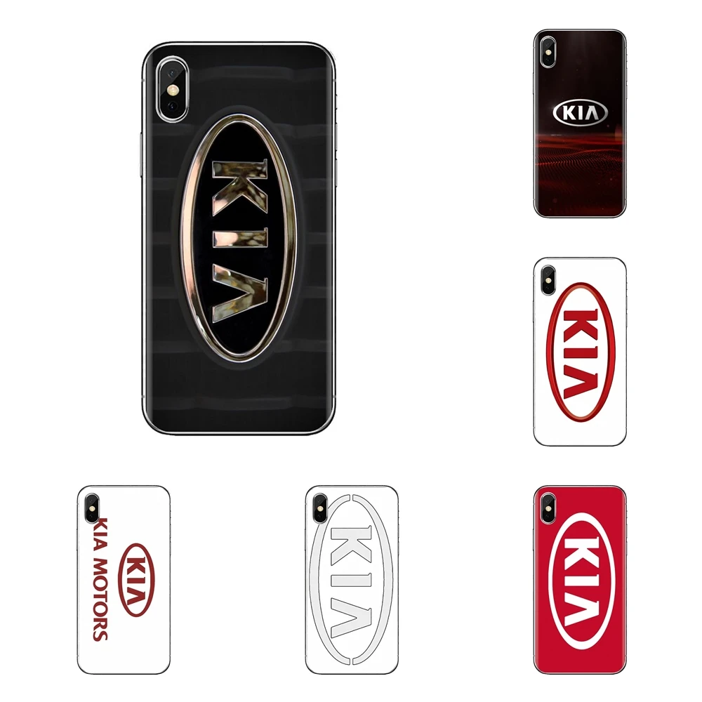 Kia Logo Korean Car Brands Silicone Phone Cover Bag For iPod Touch Apple iPhone 11 Pro 4 4S 5 5S SE 5C 6 6S 7 8 X XR XS Plus Max |