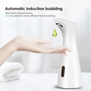 

200ML Touchless Automatic Soap Dispenser Infrared Motion Sensor Liquid Dish Hands Free Soap Dispenser for Bathroom Kitchen