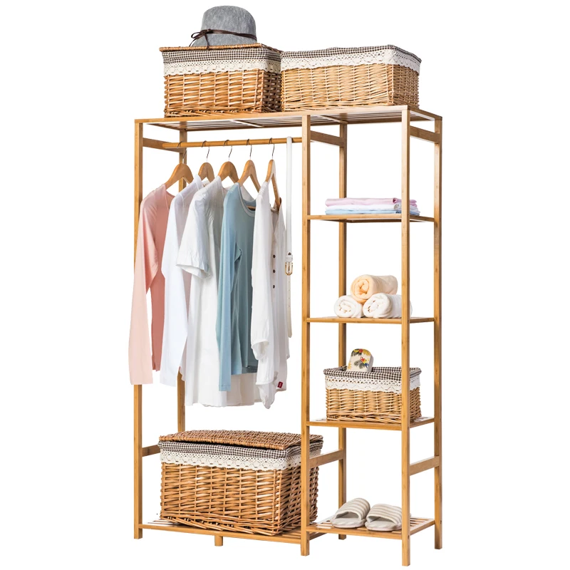 Nature Baboom Wardrobe Multifunction Burlywood Storage Rack Orgnizer Large Capacity Clothing Hanger Coat Home Furniture Nature Baboom Wardrobe Multifunction Burlywood Storage Rack Orgnizer Large Capacity Clothing Hanger Coat Home Furniture