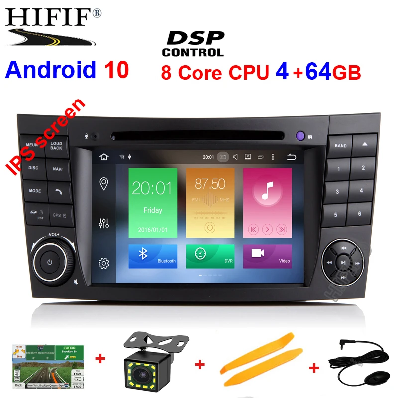 DSP ips Android 10 4G автомобиль 2 din gps для e-класса W211 Mercedes Benz CLK g-класс W463 CLS W219 dvd-плеер Радио стерео выход