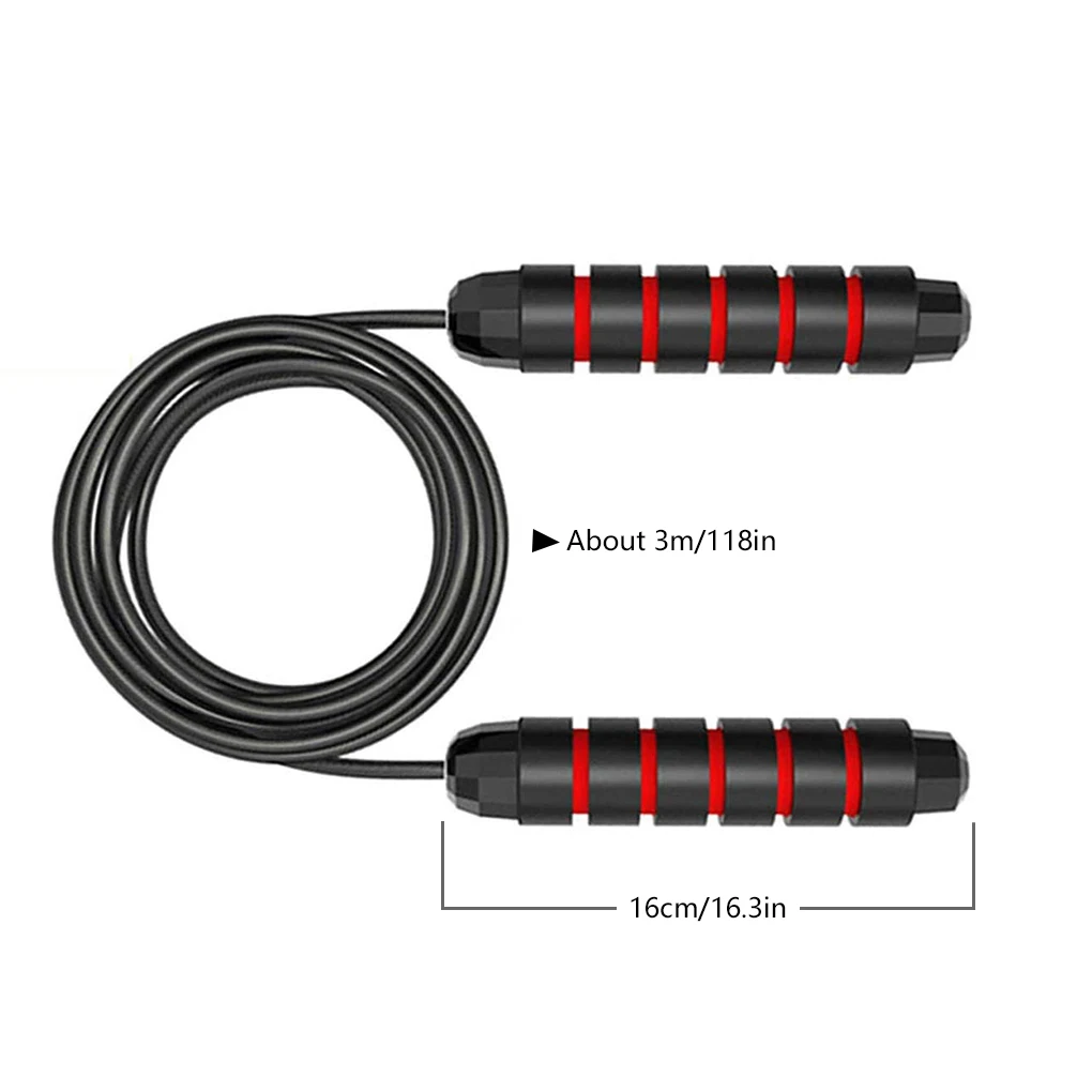 Adjustable Skipping Rope Tangle-Free Fitness Speed Jump Rope Ball Bearing PVC Jump Cable Fitness Equipment