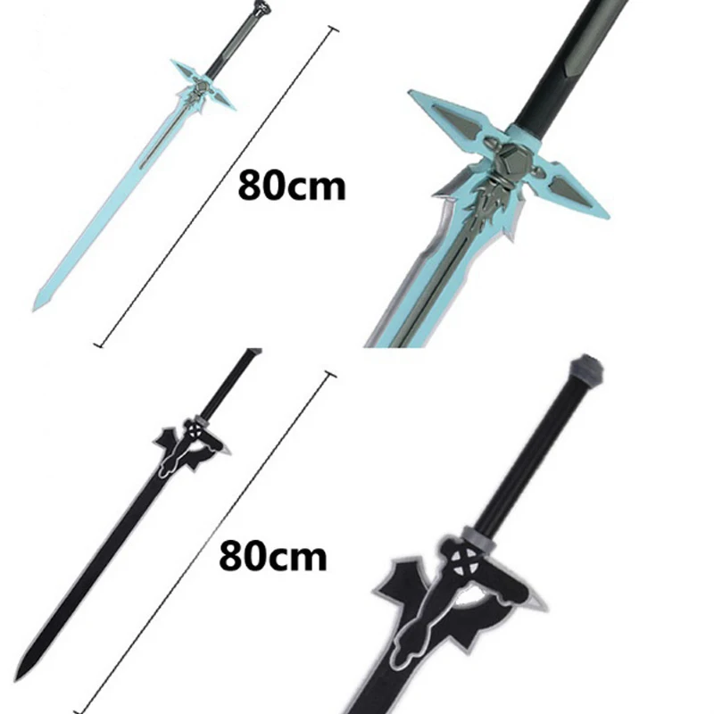 kirigaya kazuto elucidator espada arte são espada figura de ação arma asun repulsor espada escura cosplay plutônio crianças