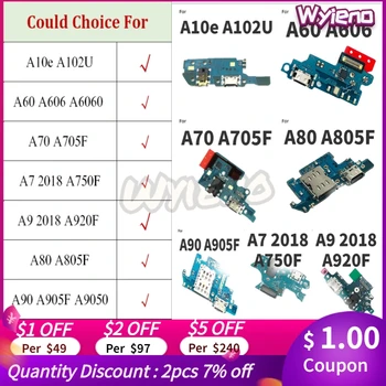 

For Samsung Galaxy A60 A70 A80 A90 A7 A9 2018 A10e USB Dock Charging Charger Port Flex Cable Microphone Mic Board Ribbon