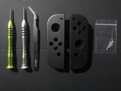 Для консоли nintendo Switch Joy con чехол корпус Белый Запасные части DIY оболочка прозрачный джойстик NS Переключатель джойстик - Цвет: Black