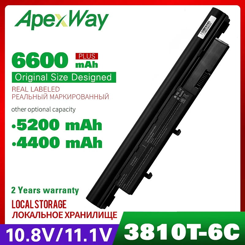 4400 мАч Аккумулятор для ноутбука ACER Aspire 4410 5410 5538 г 3410 3750 3810 3811 4810 5810 forTravelMate Timeline 8371