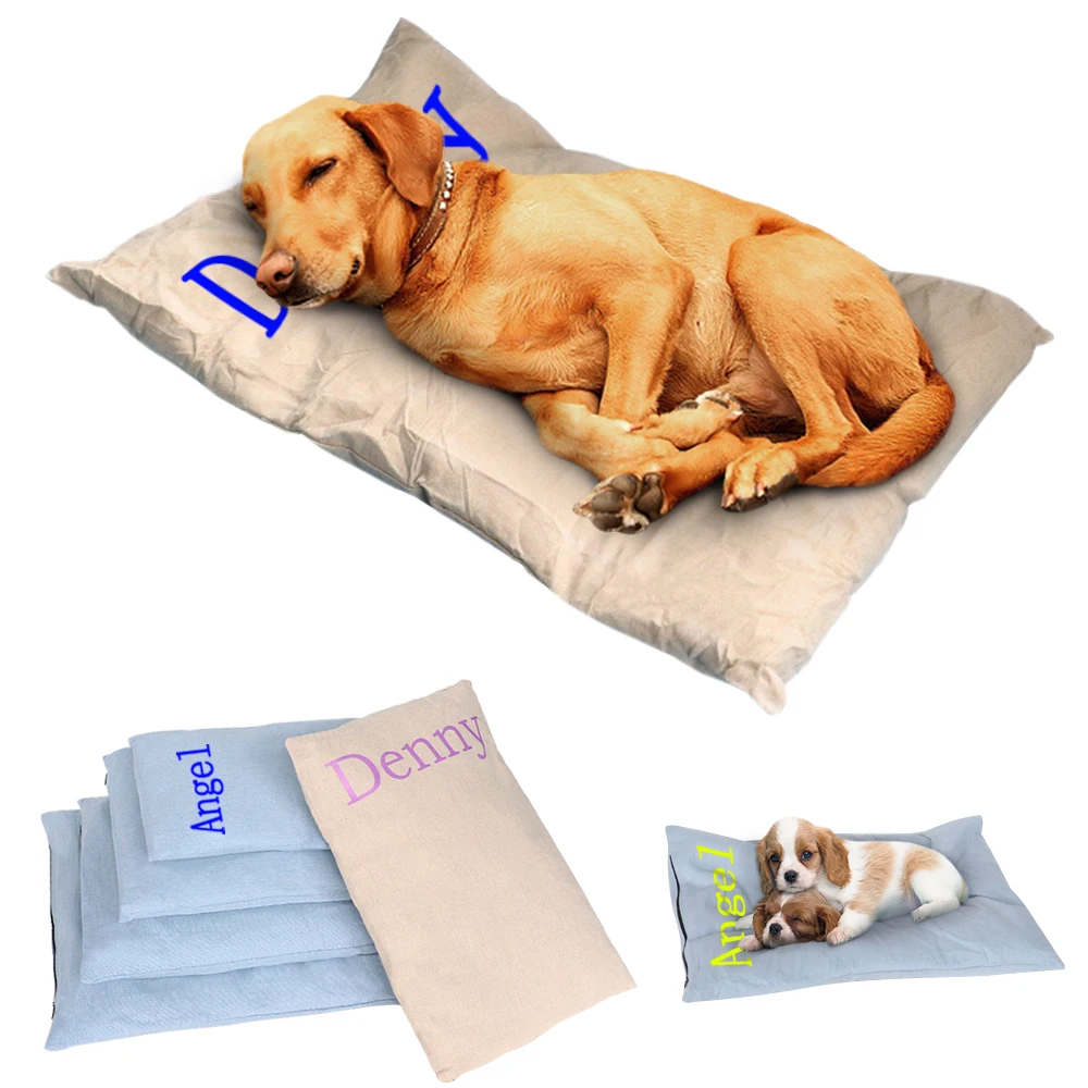 Manta de cama para gatos y perros, personalizada, para dormir, cálida, para interiores, alfombras para perros, mantas con estampado de nombre gratis para perros pequeños y grandes
