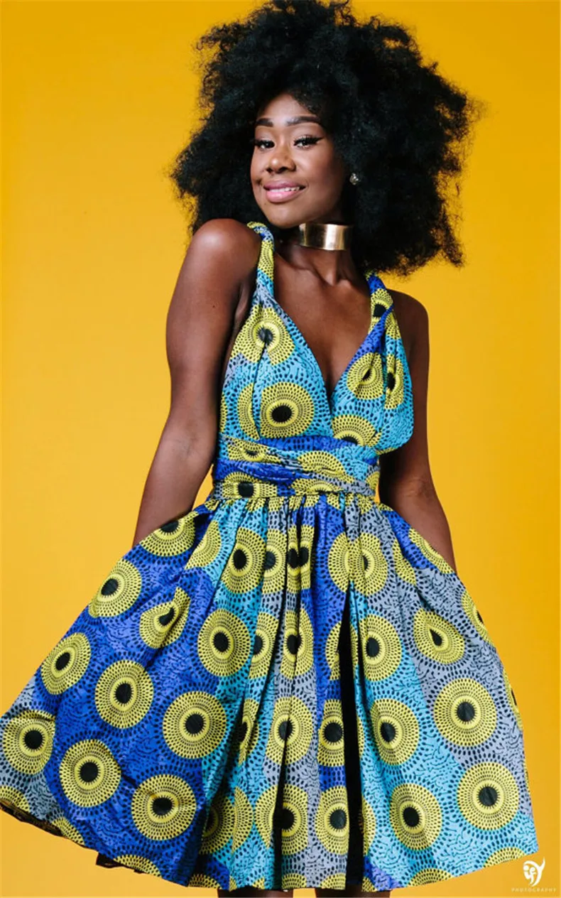 Robe africaine imprimé wax pour femme 200