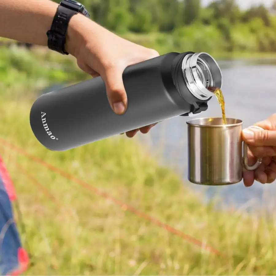 1100ML Stainless Steel Vacuum Insulation Water Bottle Large Capacity Portable Outdoor Sport Bottle Thermal Cups