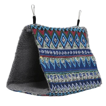 

Parrot Hammock Bird Nest Warm Soft Plush Hammock Hanging Cage Tent for Birds Parrot Winter Warm Bed Pet Toy Pouch Cotton Bed