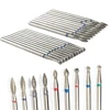 10pcs Milling Cutter For Manicure Diamond Nail Drill Bits Set Accessory Pedicure Machine Nail Bit Flies Gel Remover Cutter Tool 5