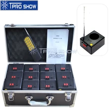12 pçs casamentos sistema de controle fogos de artifício fonte fria lançador festa efeito estágio 14 chave controlador antena cues base 1 flycase