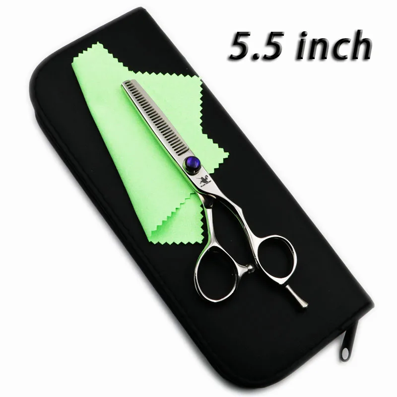 1 pcs add case 5,5/6 дюймов Профессиональные Парикмахерские ножницы набор ножницы для стрижки волос+ филировочные Парикмахерские ножницы Высокое качество индивидуальность - Цвет: 1 pcs add case