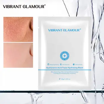 

VIBRANT GLAMOUR Hyaluronic Acid Face Mask Fast Absorption Moisturizing Whitening Anti- Drying Wrinkles Firming Mask Skin Care