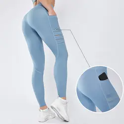 Lcimgyp спортивные штаны карман телефон леггинсы для спорта, фитнеса женские теплые эластичные спортивные колготки энергия Бесшовные Девушки