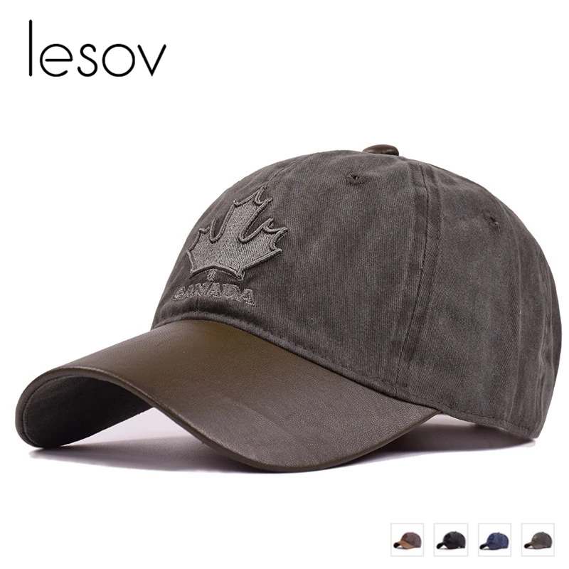 

Lesov Spring Autumn Baseball Cap Men Maple Leaves Snapback Caps Male Vintage Visor Bone Warm Winter Hats Casual Sport Cap Gorra