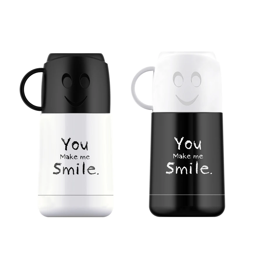 Small 200ml Portable Stainless Steel Vacuum Coffee Thermos Mug with Lid Cartoon Travel Child's Bottle | Дом и сад