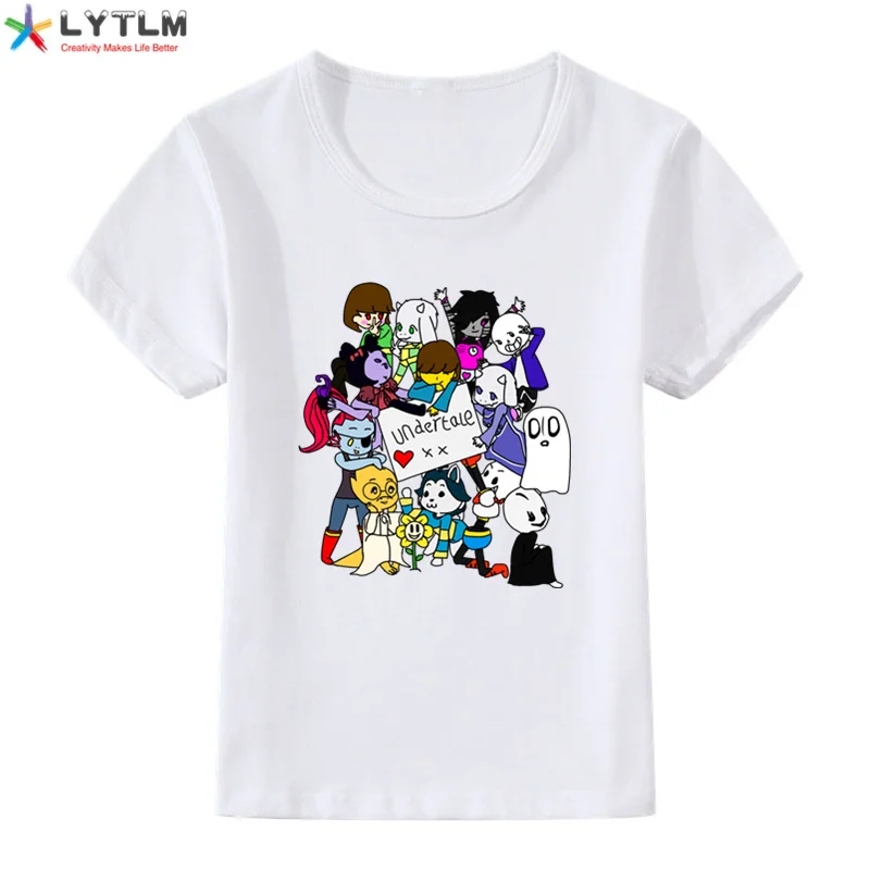 LYTLM/Детские топы с длинными рукавами, одежда для маленьких мальчиков и девочек осенняя одежда на Хэллоуин для девочек, Детская футболка с принтом «Undertale Sans» футболка для девочек, 10 лет