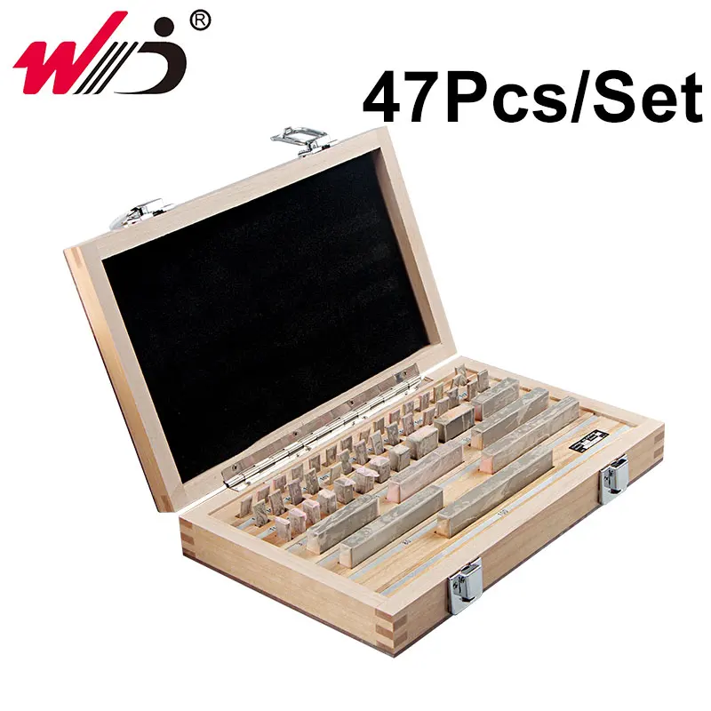 47Pcs/Set 1 grade 0 grade Inspection Block Gauge Test Caliper Blocks