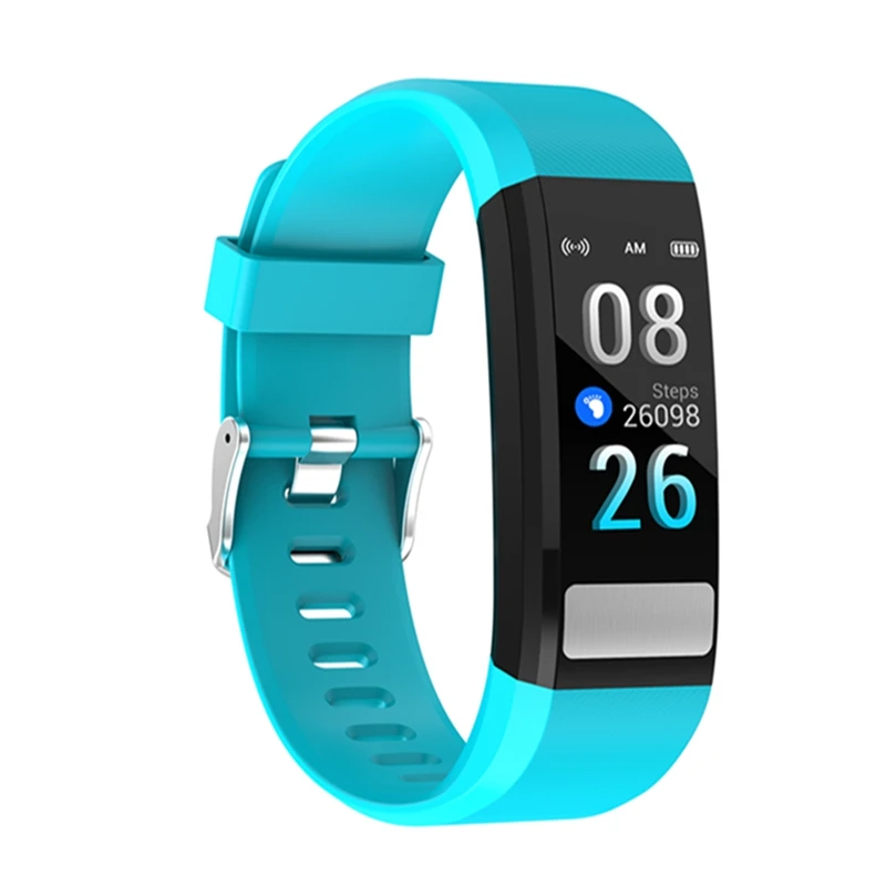 Sky blue 115 Pro ECG смарт-браслет для мужчин и женщин смарт-браслет пульсометр мульти-спортивные режимы фитнес-трекер Смарт-часы - Цвет: Sky blue