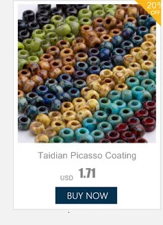 Taidian японский Seedbeads Miyuki Picasso 11/0 2 мм 5 граммов рукоделие родной diy-творчества в большом количестве разноцветное платье для одежды о 480 шт