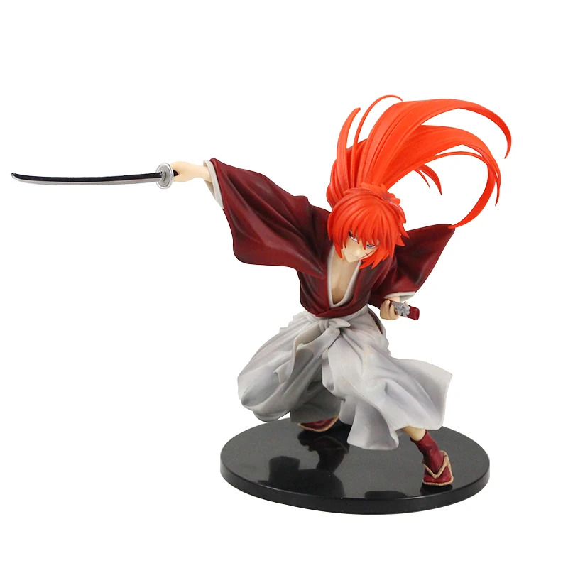 19 см аниме Rurouni Kenshin HIMURA KENSHIN ПВХ фигурка Коллекционная модель игрушки