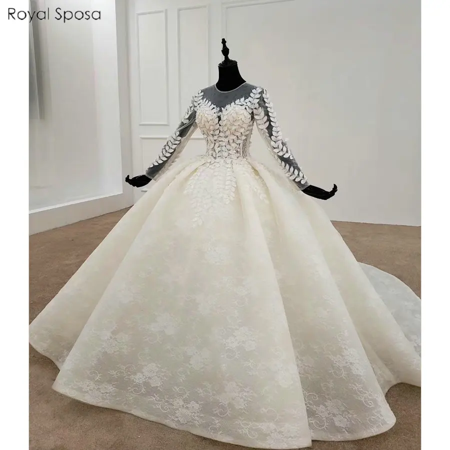 Robe de mariee винтажное кружевное свадебное платье с длинным рукавом сексуальное свадебное платье для свадьбы