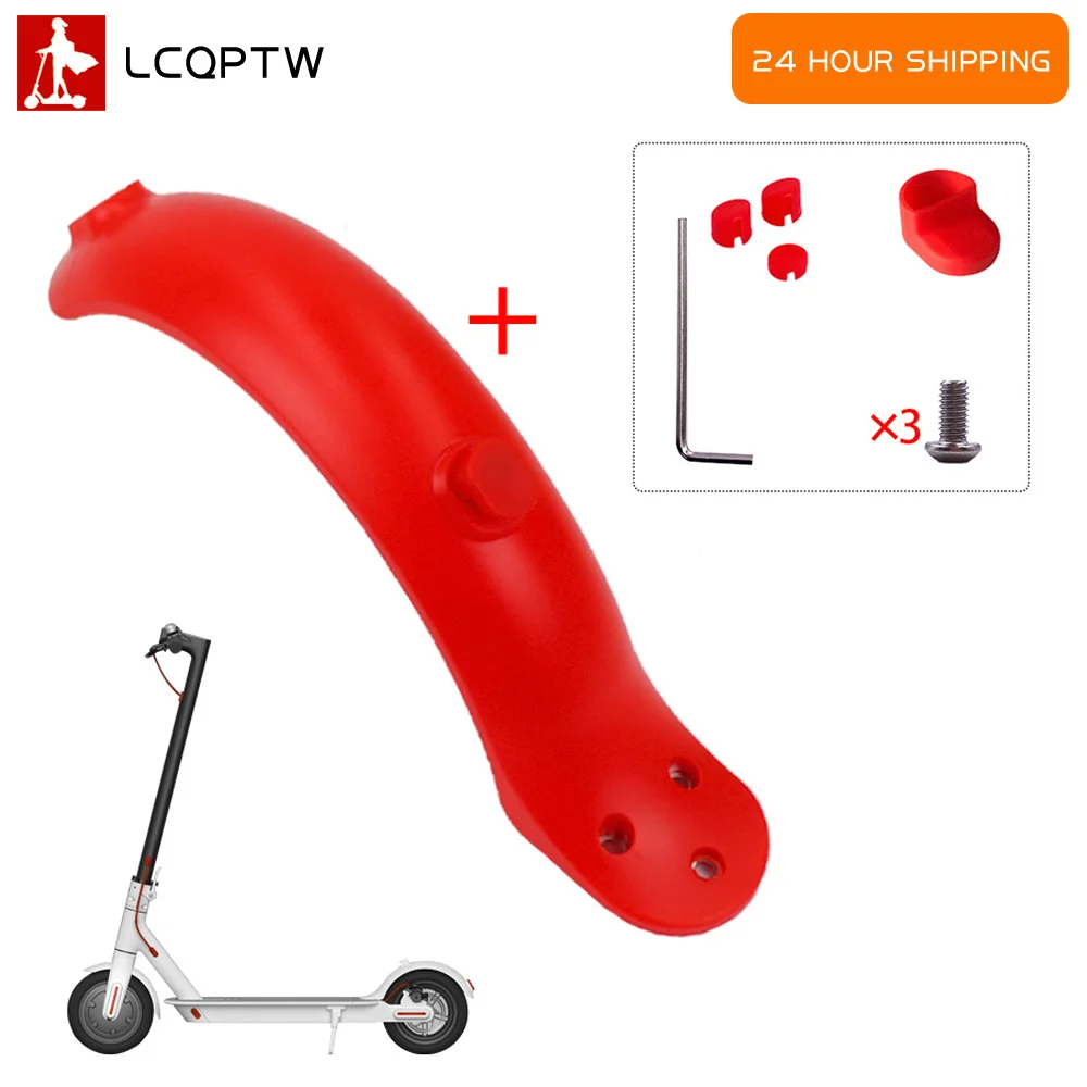 

For Xiaomi Electric Scooter Rear Mudguard Bracket Mud red black white Fender Guard Skateboard Fenders for M365 Pro Accessories