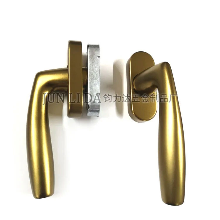 

Manufacturers Direct Selling Car Window Shade Handle Broken Bridge Aluminum Windows Two-Point Lock Handle Aluminium Alloy Flat O