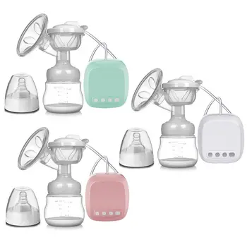 

USB Chargable Electric Breast Pump with Baby Bottle Automatic Milker Maternal Pull Milk Maker Suction Extractor