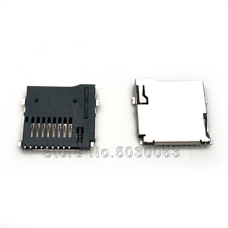 

10pcs(in bulk)TF holder SNK-TF01 micro sd memory holder TF card sleeve self-elastic copper 9P external welding SK-M613